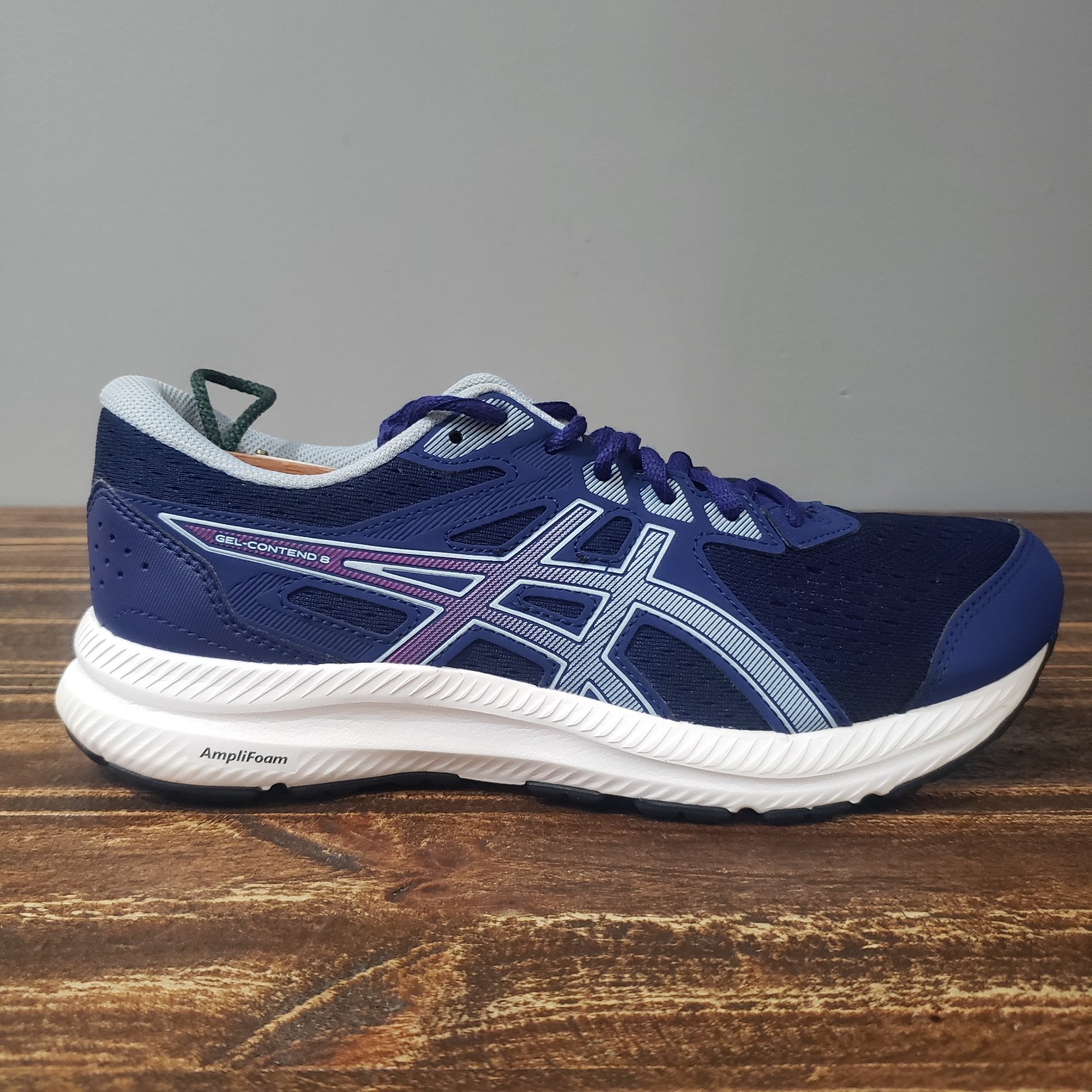 Asics Gel Contend Women Size Blue Athletic Low Running Shoes