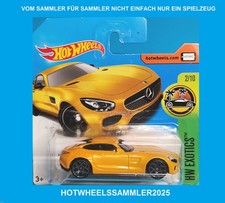 HOT WHEELS "2015 MERCEDES BENZ-AMG GT" FARBE GELB HW EXOTICS OVP UNGEÖFFNET!