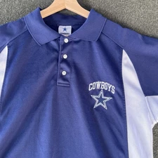 Vintage Dallas Cowboys Polo Shirt Mens Medium Official Authentic Apparel Golf