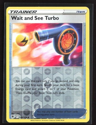 Pokemon TCG - Wait and See Turbo Reverse Holo Uncommon SWSH10: Astral Radiance 1