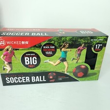 Wicked Big Sports Soccer Ball Oversized 17 inch Diameter With Pump  Needle NEW