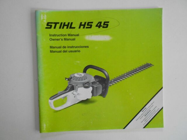 STIHL Gas Hedge Trimmer HS45 Owner's Instruction Manual | eBay