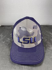 LSU Tigers Zephyr Louisiana State University Hat Cap  Fitted XL Gray Camo NCAA