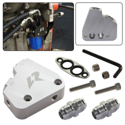 LR Ölkühler Adapter für Chevrolet Corvette C5 C6 C7 LS1 LS2 LS3 Camaro GM CK