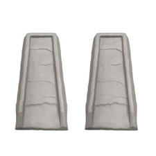 Splash Block Gray Gutter down Spout (2-Pack)
