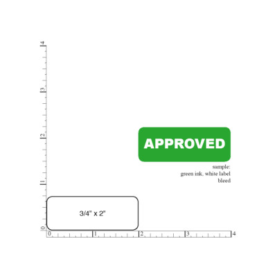Printed Rectangle Stickers 3/4