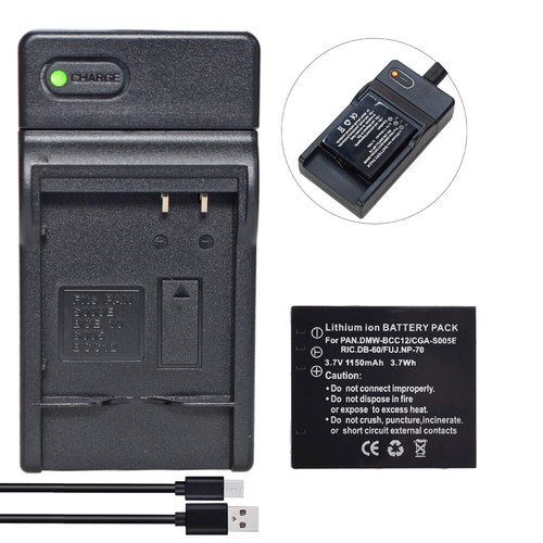 Battery or Charger for Ricoh DB-60 DB-65 Ricoh GR Digital II GX100 G800 G700SE - Picture 30 of 47