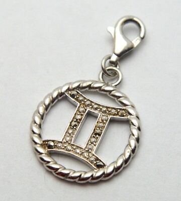 925 STERLING SILBER STERNZEICHEN GEMINI ANHÄNGER