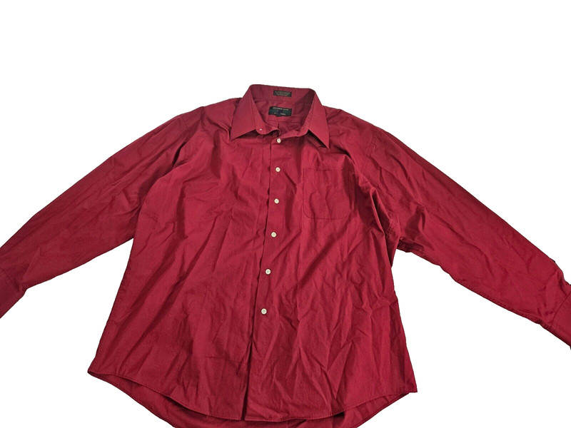 Alexander Julian Men's Red Color Button Down Long Sleeve Shirt Size XL