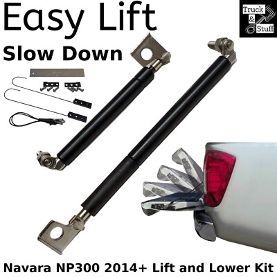 Easy Lift Up Slow Down Tailgate Assist For Nissan Navara NP300 2014 to 2022