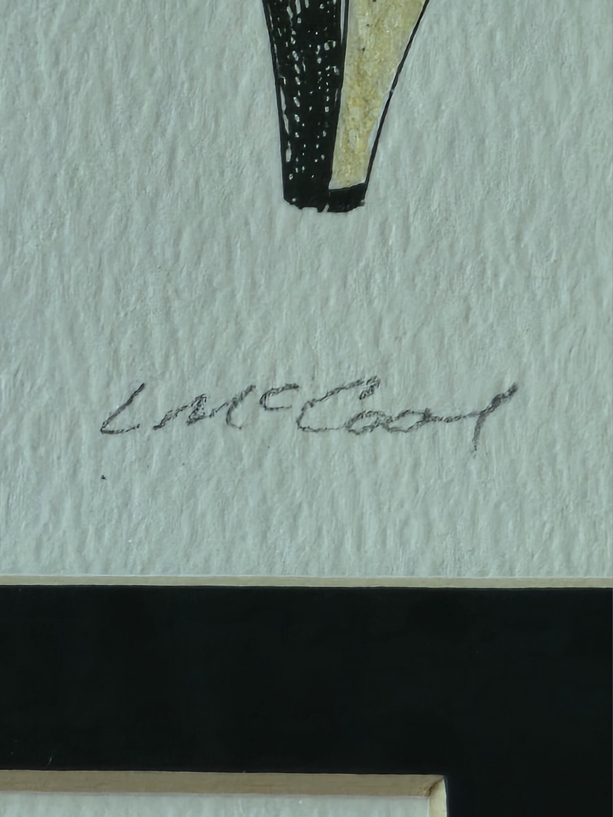 'The Classic' L McCool Grandmother's Button Hand Painted Art Numbered & Signed 