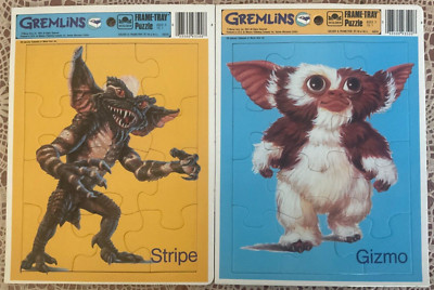 2 x Gremlins Frame-Tray Jigsaw Puzzles Made by Golden Gizmo and Stripe