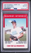 1989 Baseball America TINO MARTINEZ Williamsport Bill RC AA6 Minor League PSA 8
