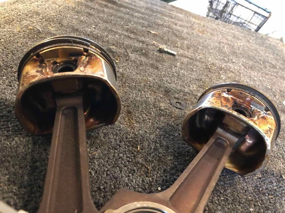 Lincoln LS 2006 3,9 L juego de 2 anillos de pistón de motor con conjunto de varilla de conexión OEM Foto 3 de 4