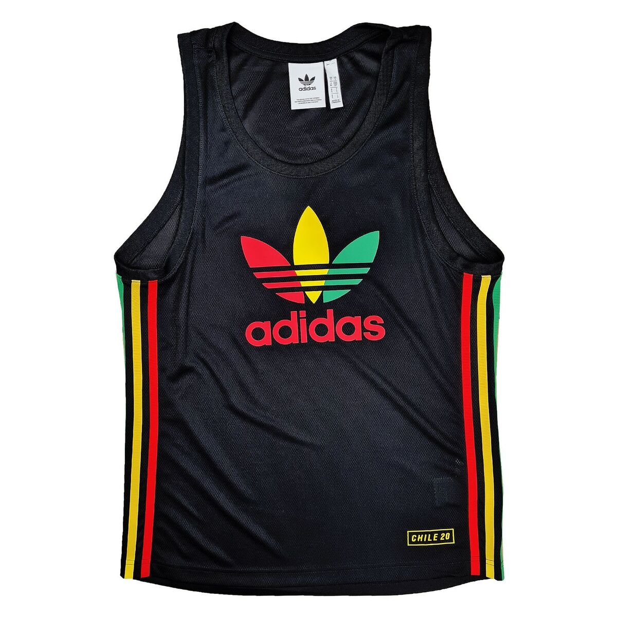 Adidas Originals Chile 20 Tank Top Vintage Men's Shirt Rasta Adidas Originals Chile 20 Tank Top Vintage Men's Shirt Rasta