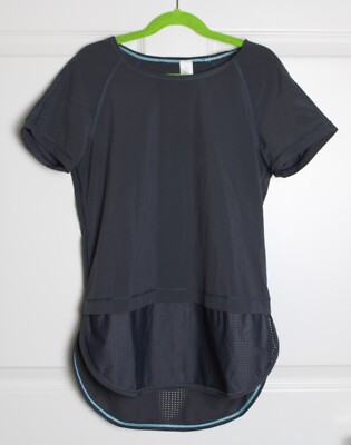 IVIVVA by Lululemon Girls Coal Grey Run Day, Fun Day T-Shirt Swift Ultra Size 12