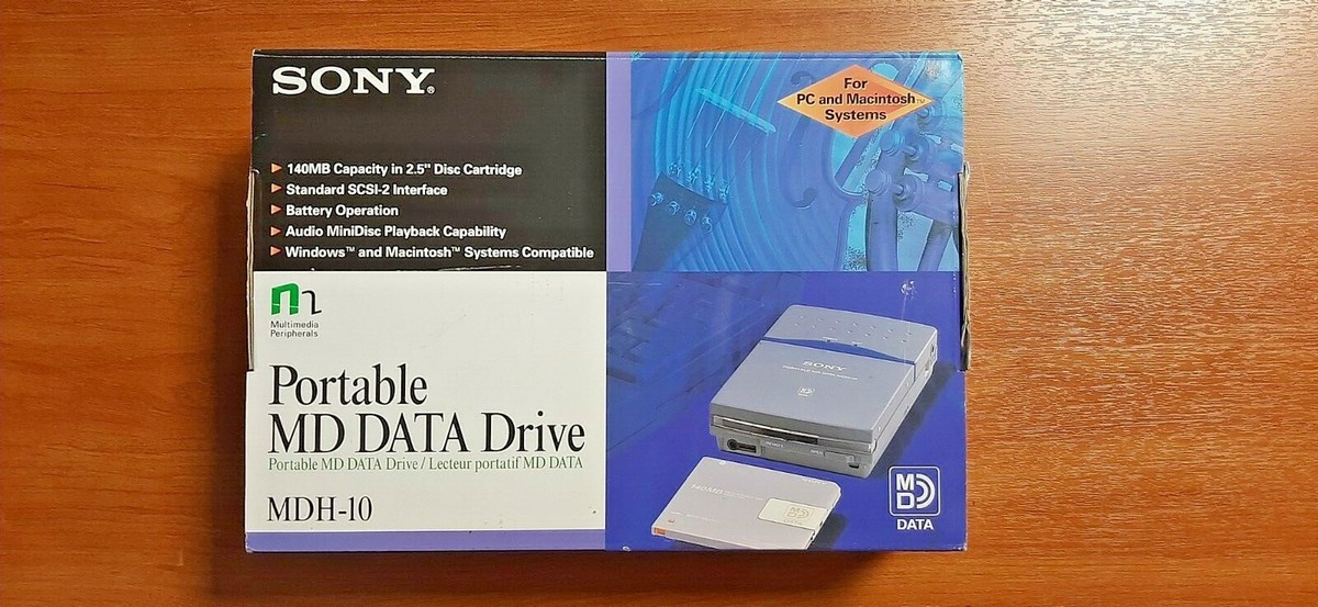 Sony MDH-10 portable mini disc data drive =EXCELLENT= | eBay