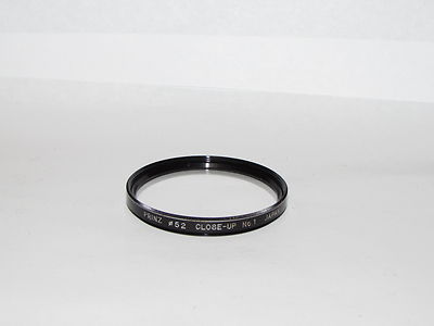 Used Prinz Close Up No. 1 Macro +1  52mm Lens Filter Made in Japan O33135