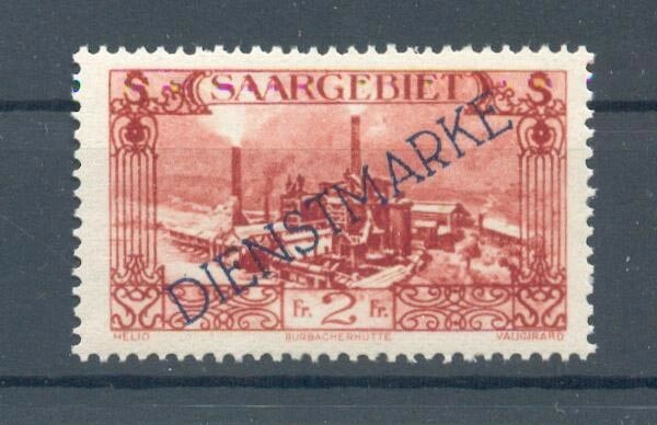Saar Service 21IV Variety MNH Mint Never Hinged 120EUR (70105)