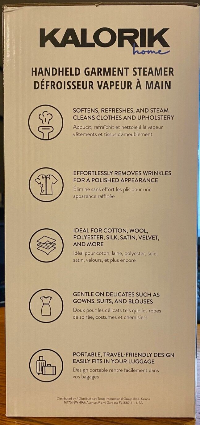 Kalorik Home Handheld Garment Steamer eBay
