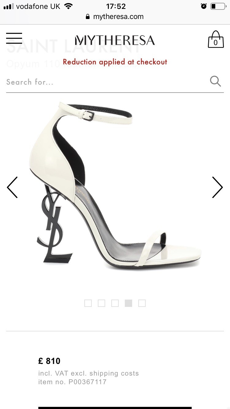 Sandalo in pelle Saint Laurent Opyum 110 taglia 41 UK 8