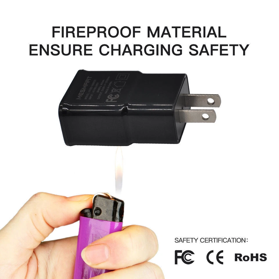 Adaptador cargador de pared súper rápido de 2 puertos USB para iPhone Samsung Android Foto 3 de 4
