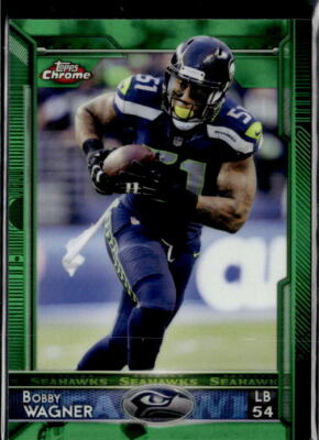2015 Topps Chrome #68 Bobby Wagner Green Refractor Seattle Seahawks