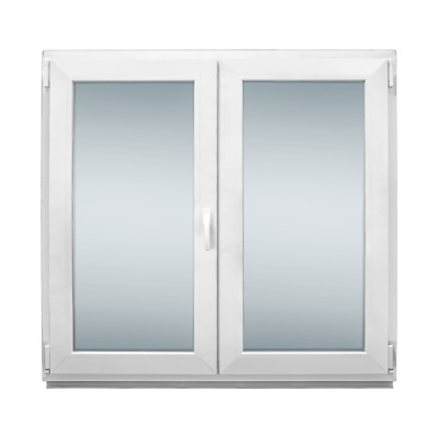 Kunststofffenster - Fenster 3 fach - 2-flügliges Stulpfenster ARGON - Premium