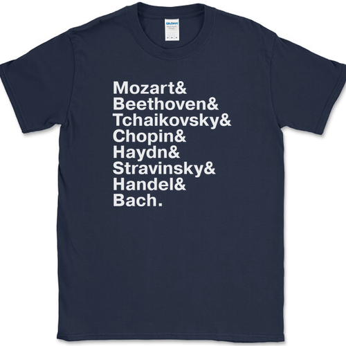 Famous Classical Composers Names T-Shirt Orchestra Music Classic Novelty Tee - Picture 6 of 10