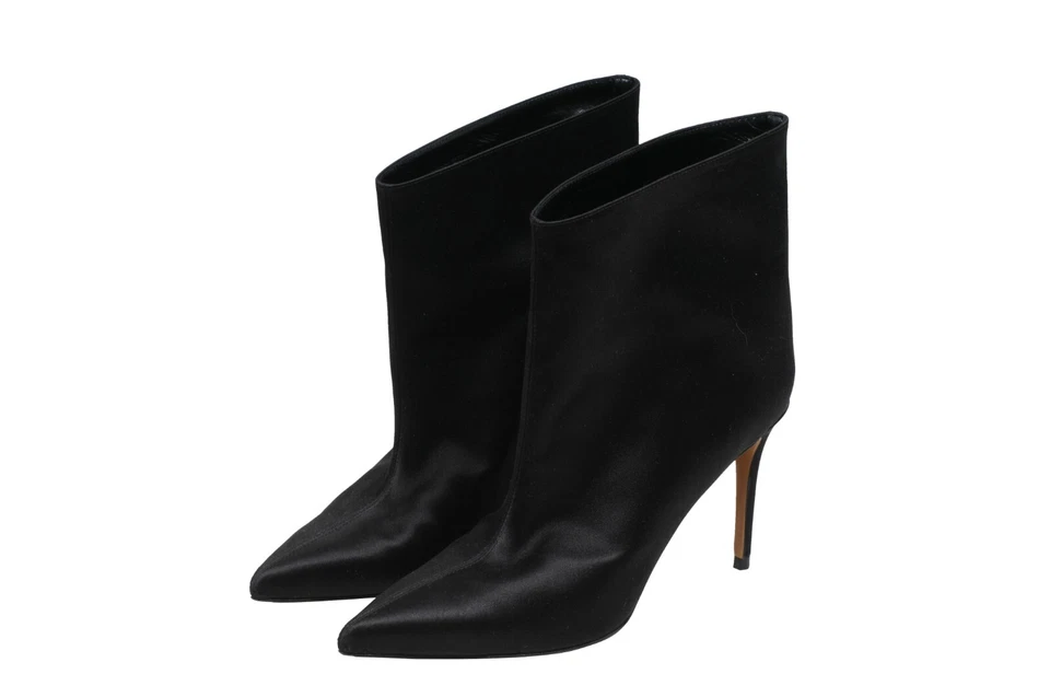 Botas Alexandre Vauthier para mujer talla 39 US9 negras satinadas punta de aguja Foto 3 de 4