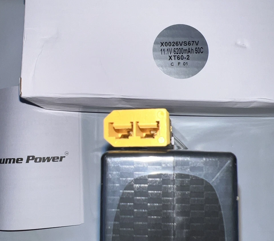 2 X YOUME POWER 3s 11.1 V 6200 50C LI-POLY BATTERY XT60-2 Connector - Image 2 of 3