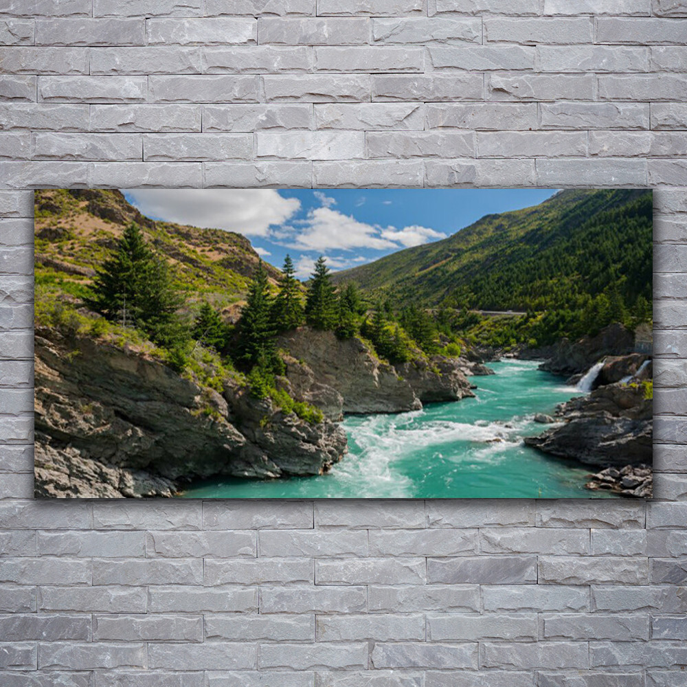 Photo sur toile nature et rivière 120x60 cm pour chambre parentale