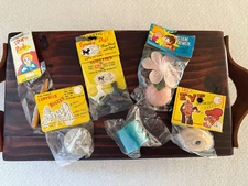 Vintage  6 Funny Humorous Gag Tricks Eye Cup Flower Spunky Dogs Buzzer Pencil