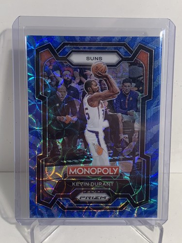 2023-24 Panini Prizm Monopoly Kevin Durant Boardwalk Blue Tiger Stripe #70 SSP