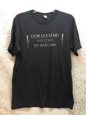 Men's T-shirt Size L Dark Gray/Black DORMAMMU I've Come To Bargain Dr. Strange