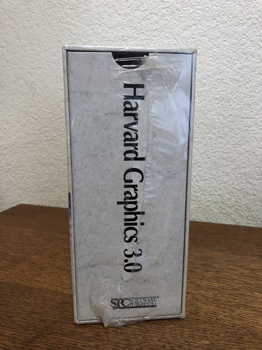 Vintage Dos Computer Harvard Graphics 3.0 Brand New Sealed - Picture 2 of 12