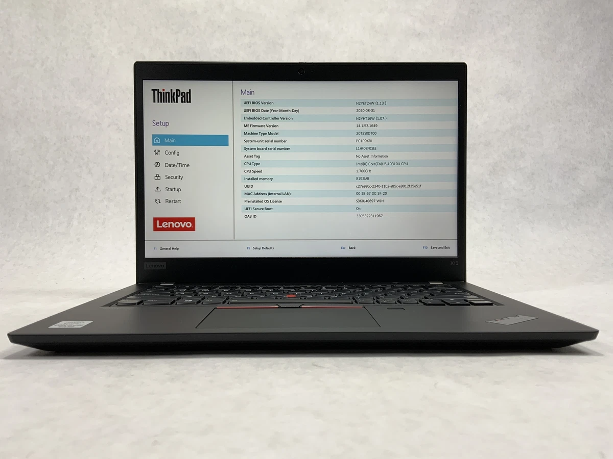 Lenovo ThinkPad X13 Gen 1 Touch 13.3