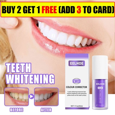 V34 Colour Corrector Teeth Whiten Sensitive Teeth Toothpaste Enamel Care 30ml