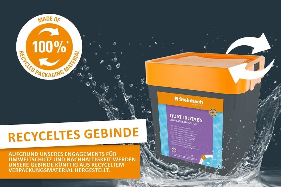 Steinbach 2x5 kg 200g Quattrotabs für Pool Chlortabs Chlortabletten Multitabs - Bild 2 von 4