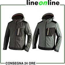 Giacca da lavoro Diadora Utility Softshell Tech Carbon traspirante impermeabile