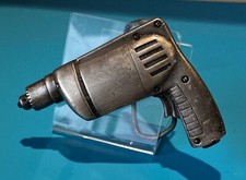 Vintage Bergamot Brass Works Pewter Tone Electric Drill Handyman Belt Buckle