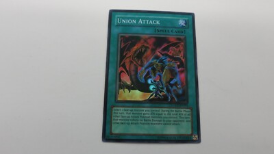 UNION ATTACK SPELL CARD LODT-EN093 UNLIMITED ED SUPER RARE YUGIOH NM /  UNPLAYED