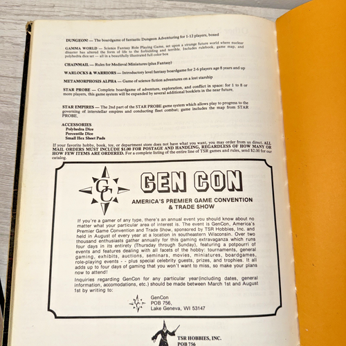 Advanced D&D Players Handbook 6th Printing TSR Gary Gygax 1978 Dungeons Dragons - Picture 16 of 20
