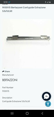 Bertazzoni 9100115 Conf.guide Estrazione S3s7st/d BRAND NEW SHIPS FREE 