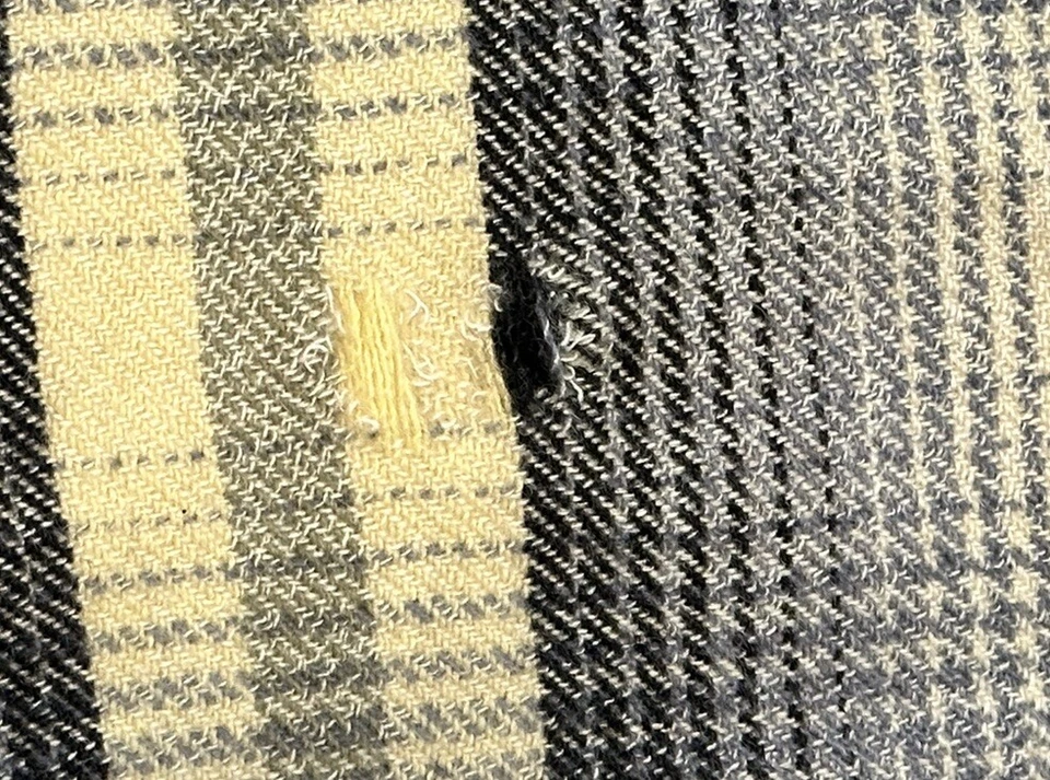 Vintage Jose Martinez Reinas la Aurora 100% Virgin Wool blanket 84” x 107” Blue - Image 3 of 4