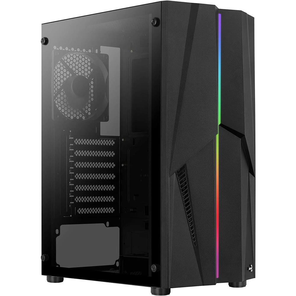 Корпус Aerocool Mecha v1 RGB ATX Mid Tower для ПК Gehuse Schwarz mit 120 мм Lfter 8290₽