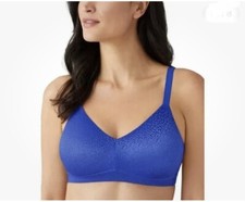 Wacoal Women's 32DD Back Appeal Seamless Wireless Bra 855303 Radiant Blue, NWT