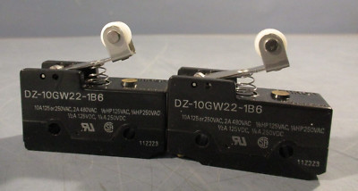 Lot of (2) Omron Limit Switch DZ-10GW22-1B6