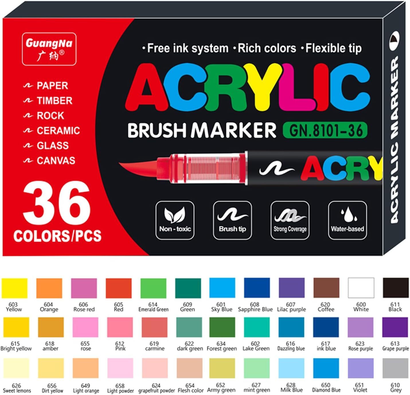12-36Pcs Waterproof Permanent Paint Marker Pen Car Tyre Tire