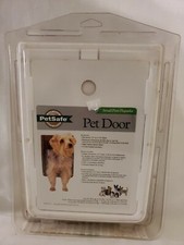 NEW PetSafe Small Pet Door 4.25" 7" Flap For Pets Up To 12 lbs. - White Plastic